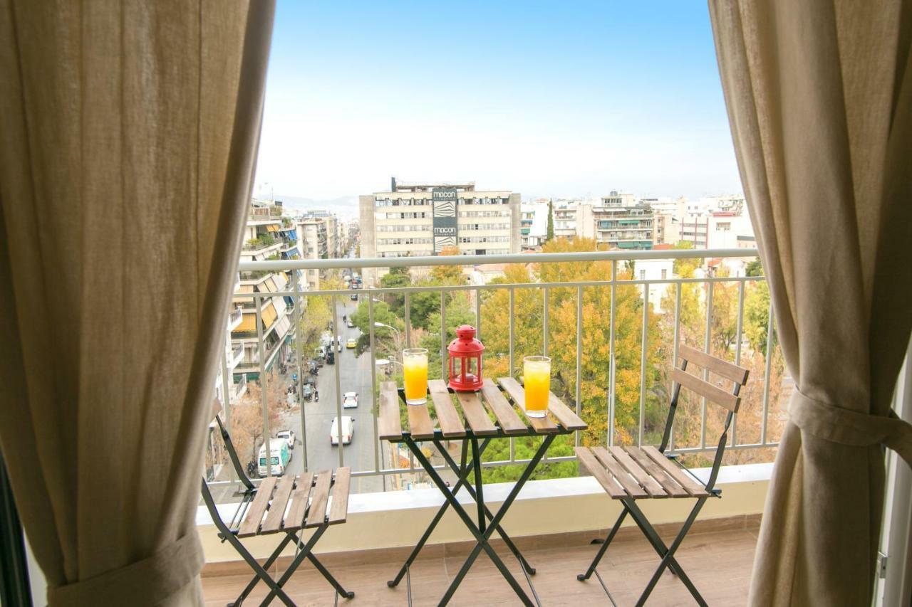 Ferienwohnung Magnificent Luxury Retrostyle Flat Acropolis View Athen Exterior foto
