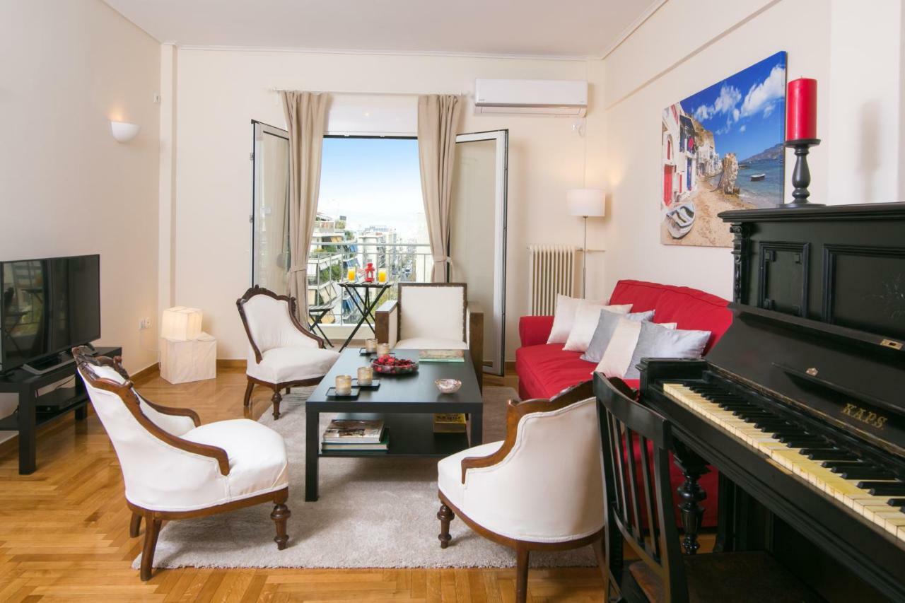 Ferienwohnung Magnificent Luxury Retrostyle Flat Acropolis View Athen Exterior foto